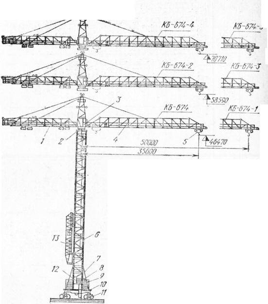 Кран кб 674 чертеж